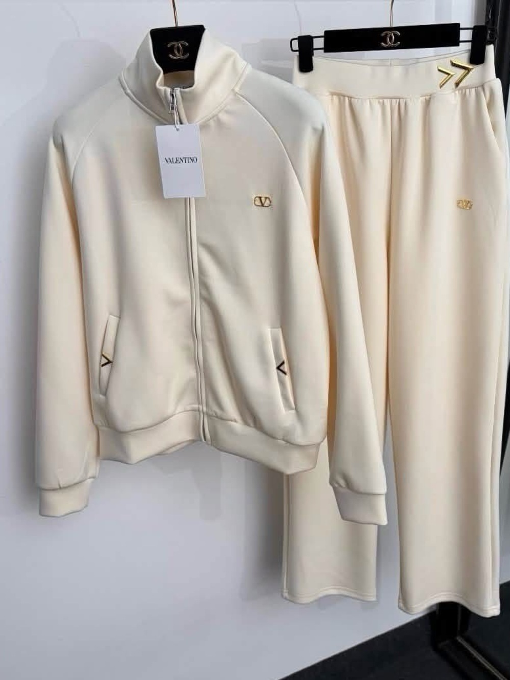 Valentino Cream Track Jacket & Joggers Set